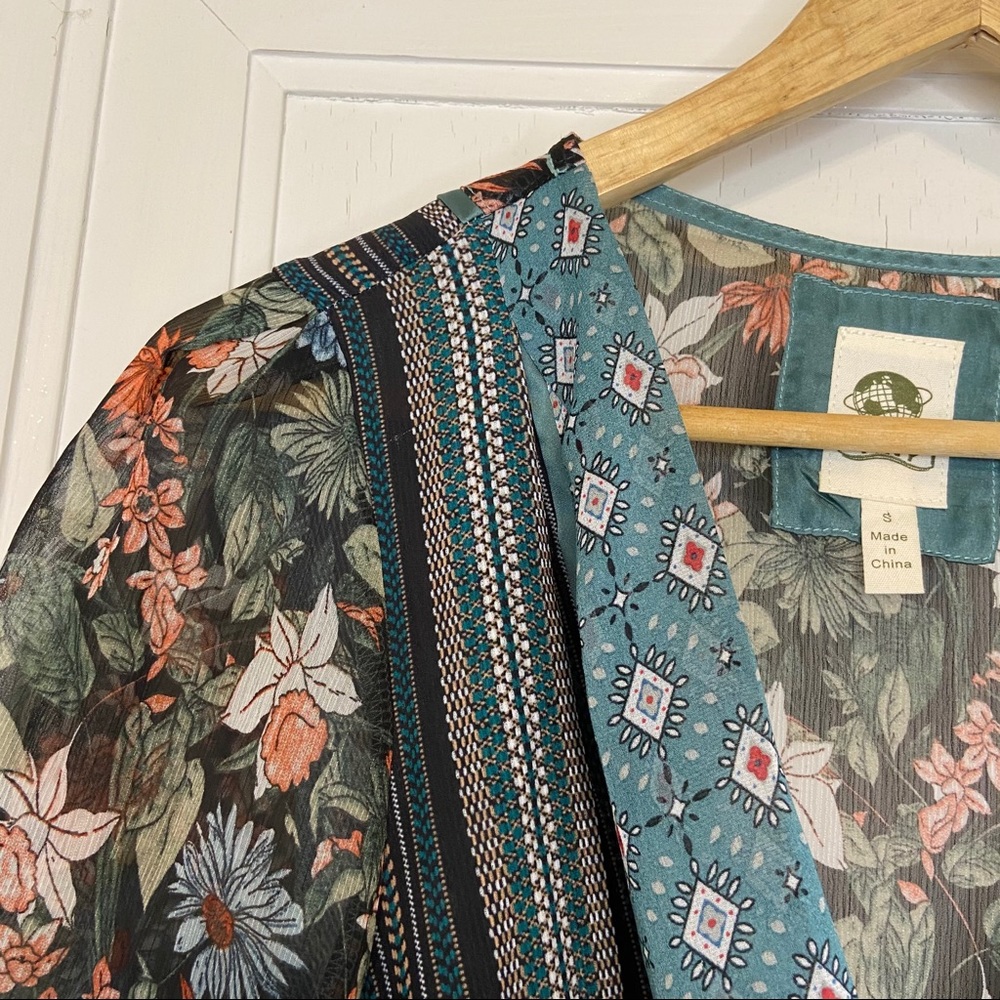 Tiny Brand (Anthro) Patchwork Wrap Blouse - image 6